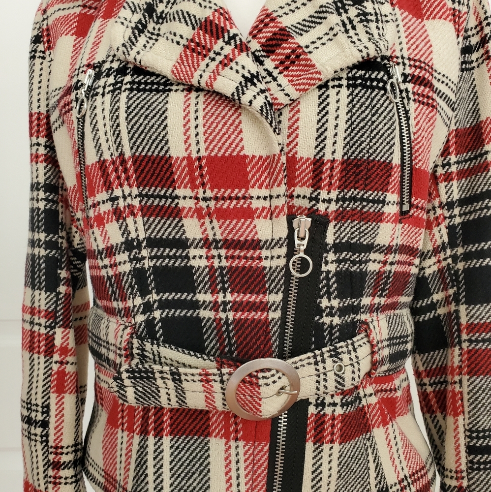 Express Jacket Wool Blend Crop Red. - image 5